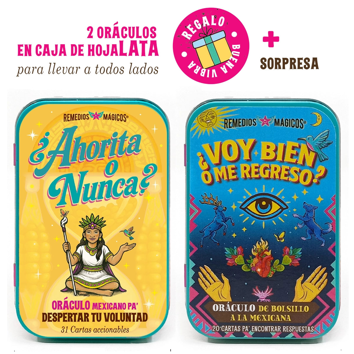 INTUICIÓN Ven a Mi - DUO  de ORÁCULOS de Bolsillo a la Mexicana