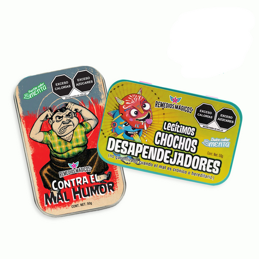 DÚO DESAPENDEJADOR + CONTRA EL MAL HUMOR - Remedios Lata con Mentas