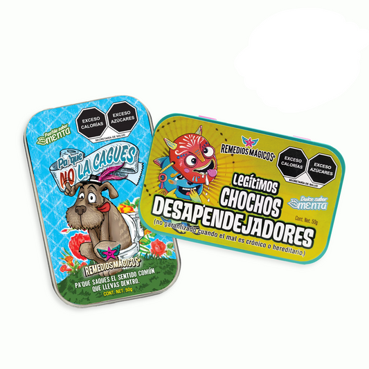 DÚO DESAPENDEJADOR + PA QUE NO LA CAGUES - Remedios Lata con Mentas