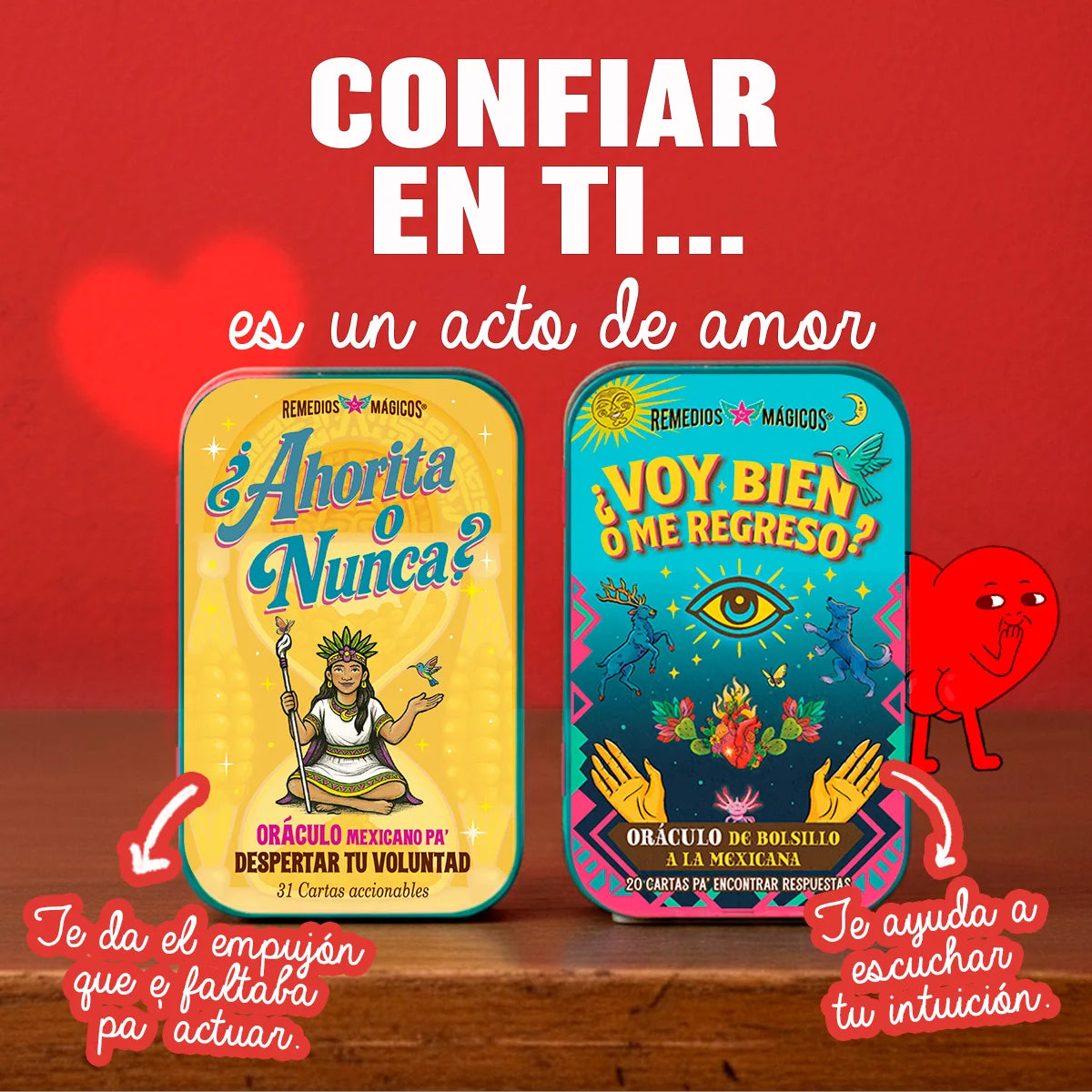 INTUICIÓN Ven a Mi - DUO  de ORÁCULOS de Bolsillo a la Mexicana