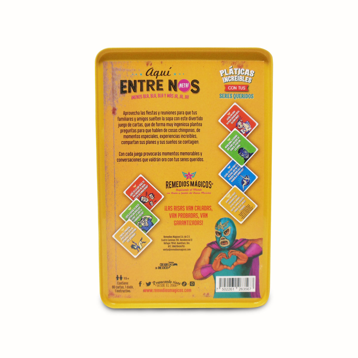AQUÍ ENTRE NOS ¡MENOS BLA,BLA, BLA Y MÁS JA, JA, JA! - Juego de Mesa