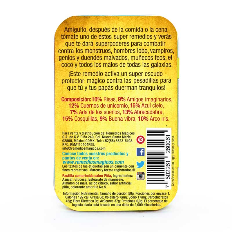CONTRA MONSTRUOS Y PESADILLAS - Remedio Lata con Mentas