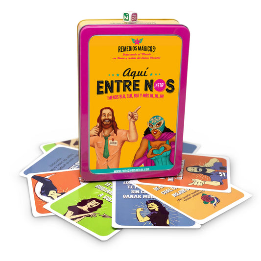 AQUÍ ENTRE NOS ¡MENOS BLA,BLA, BLA Y MÁS JA, JA, JA! - Juego de Mesa