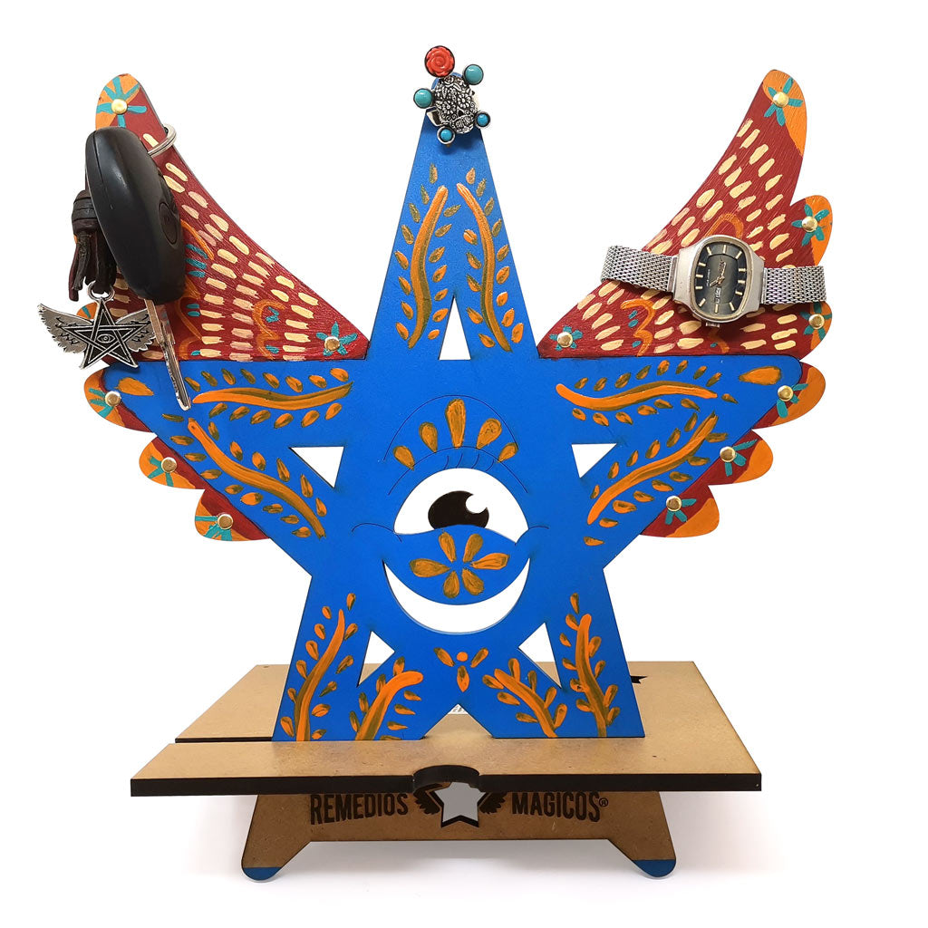 SOPORTE PINTADO A MANO REUTIL Y DECORATIVO - ESTRELLA GD